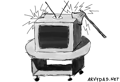 Sulaužytas televizorius